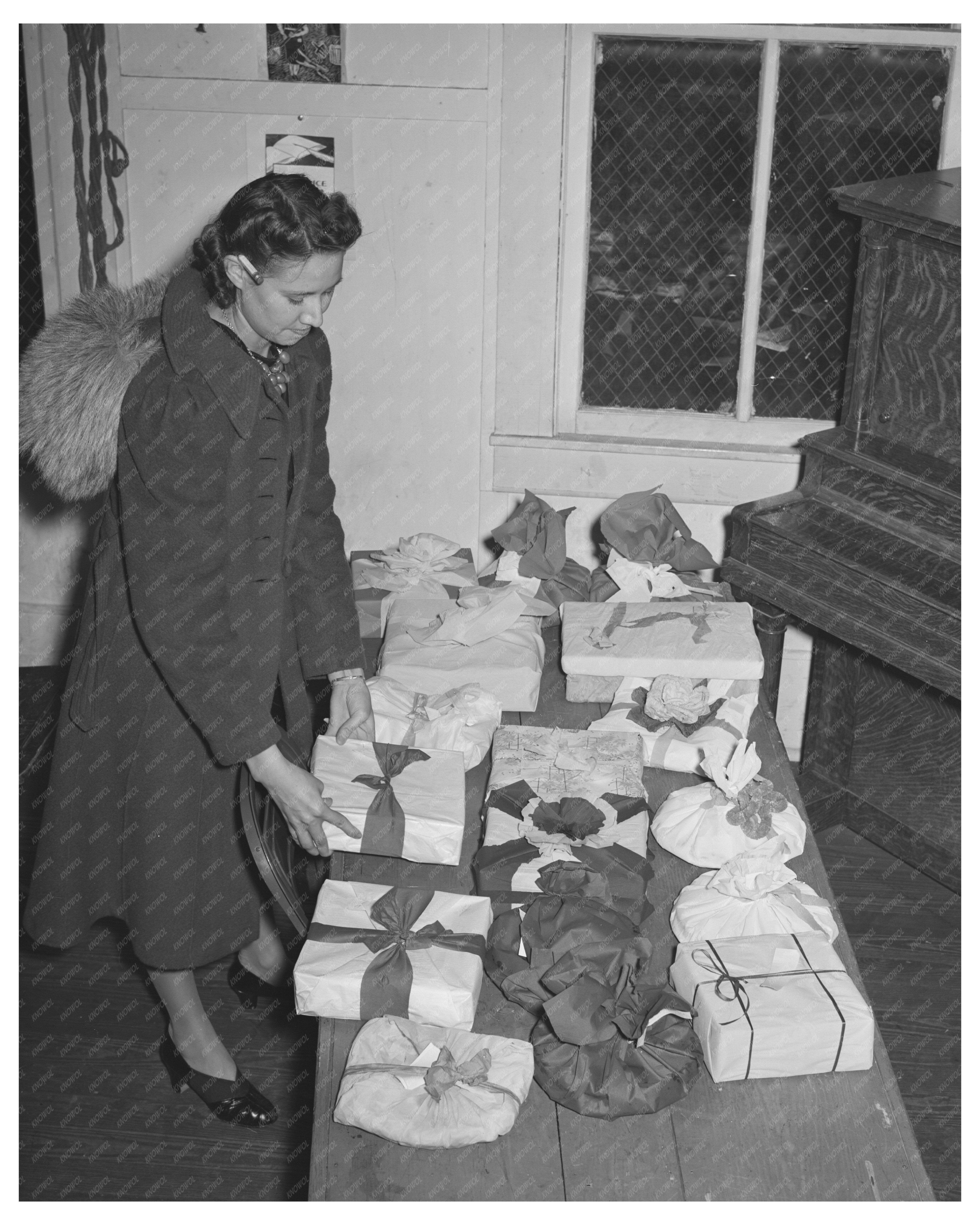 Homemade Pies Auction in McIntosh County Oklahoma 1940