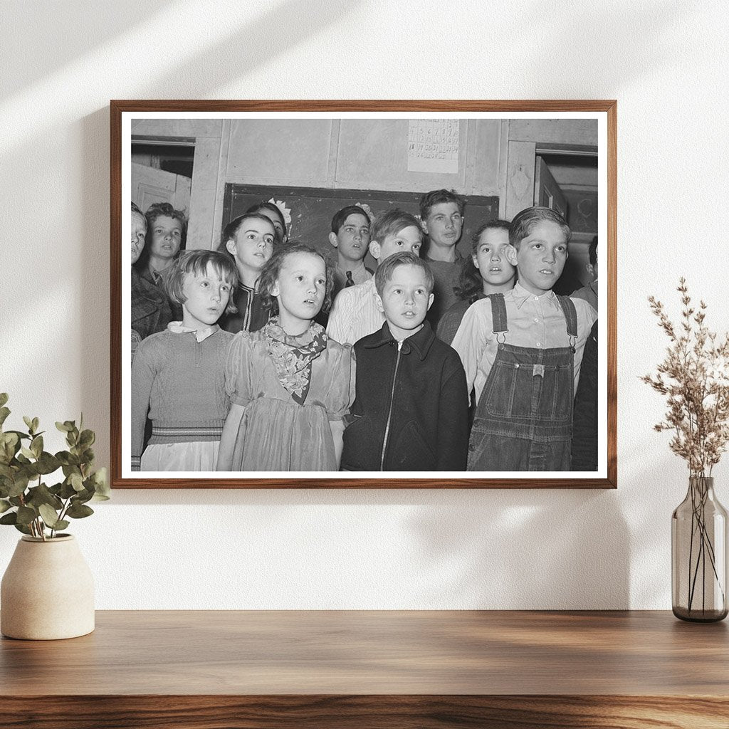 Schoolchildren Pie Supper Muskogee County Oklahoma 1940