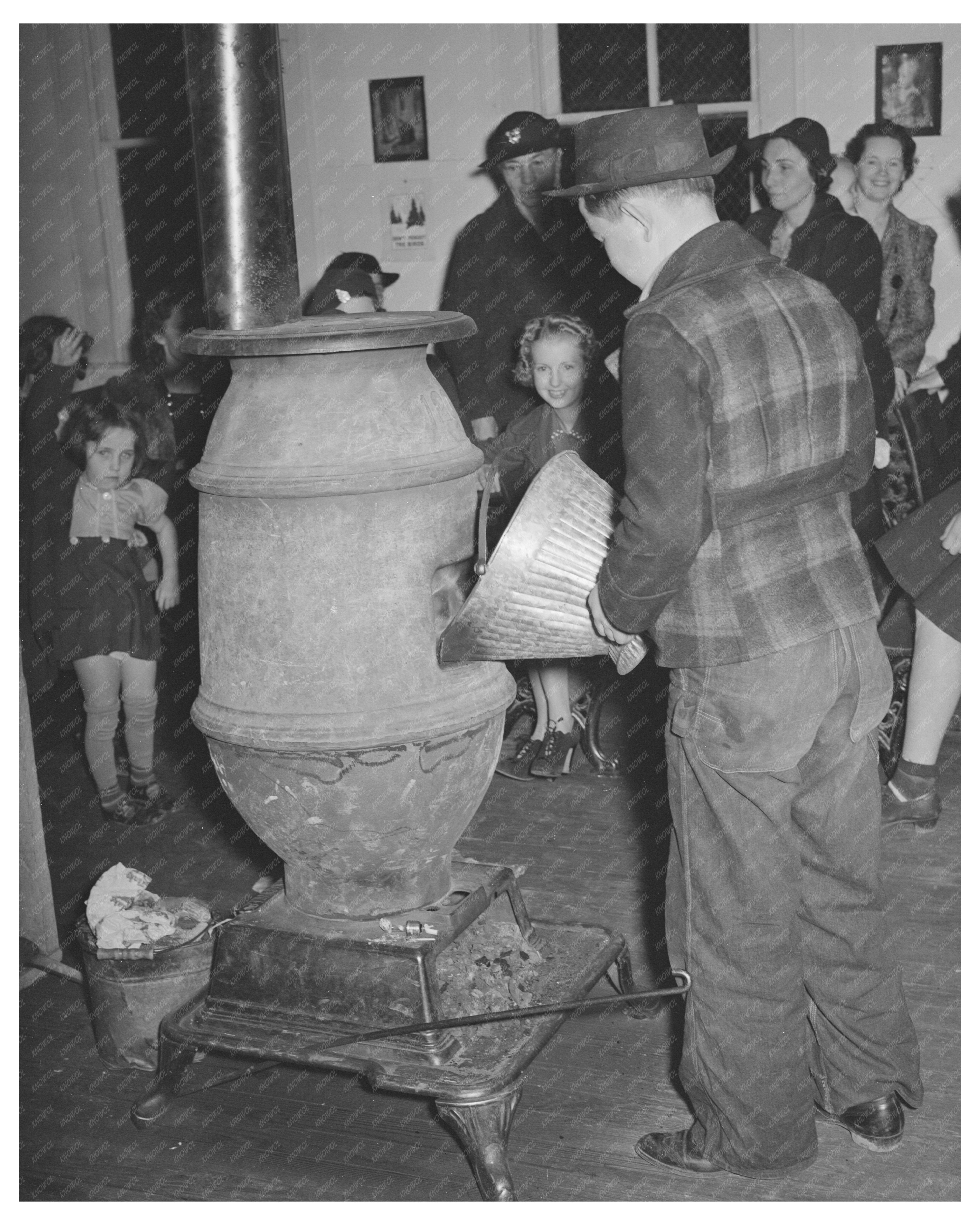Muskogee County Pie Supper Scene February 1940