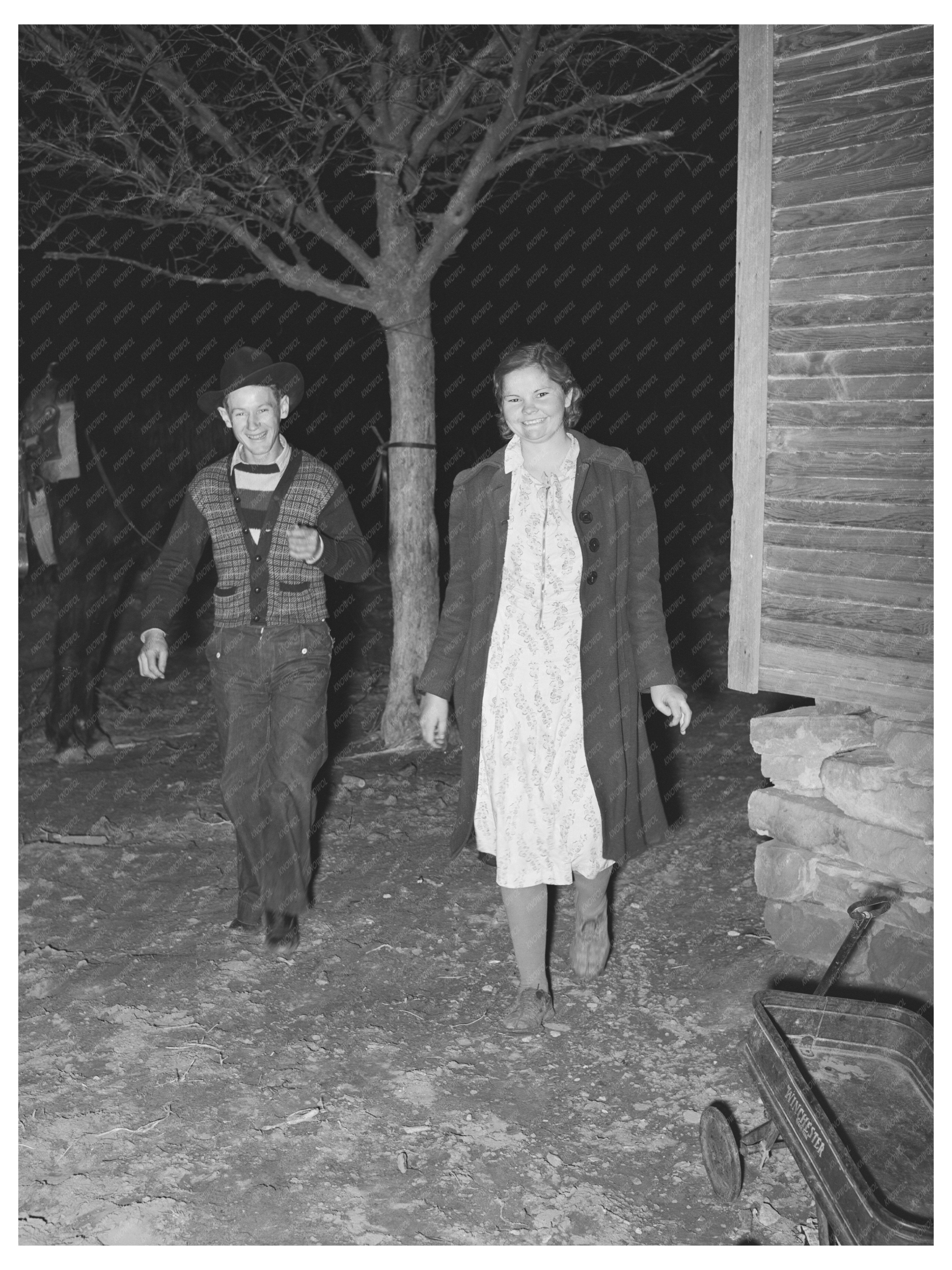 Fishing for Love Game in McIntosh County Oklahoma 1940