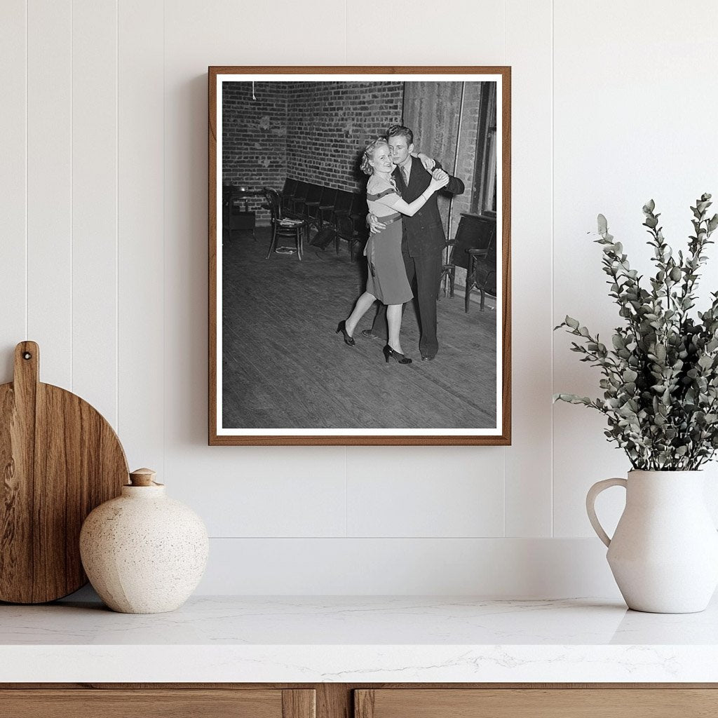 1944 Vintage Photo of Couple Dancing at Eufaula Party