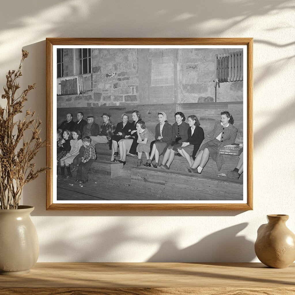 Eufaula Oklahoma Basketball Game Spectators 1940