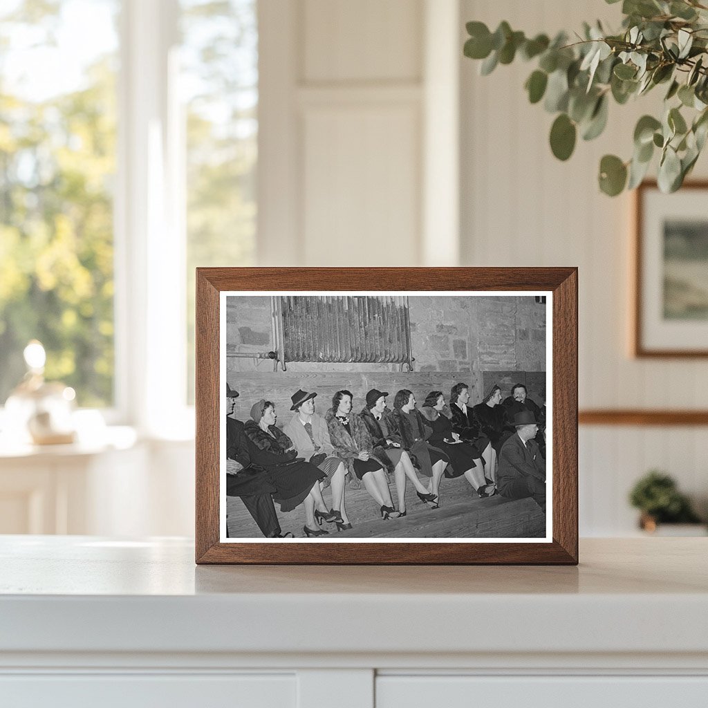 Basketball Game Spectators Eufaula Oklahoma February 1940