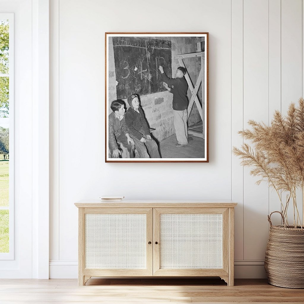1940 Basketball Game Scoreboard Eufaula High vs Stillwell High