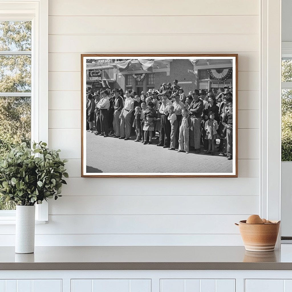 San Angelo Fat Stock Show Parade Spectators March 1940