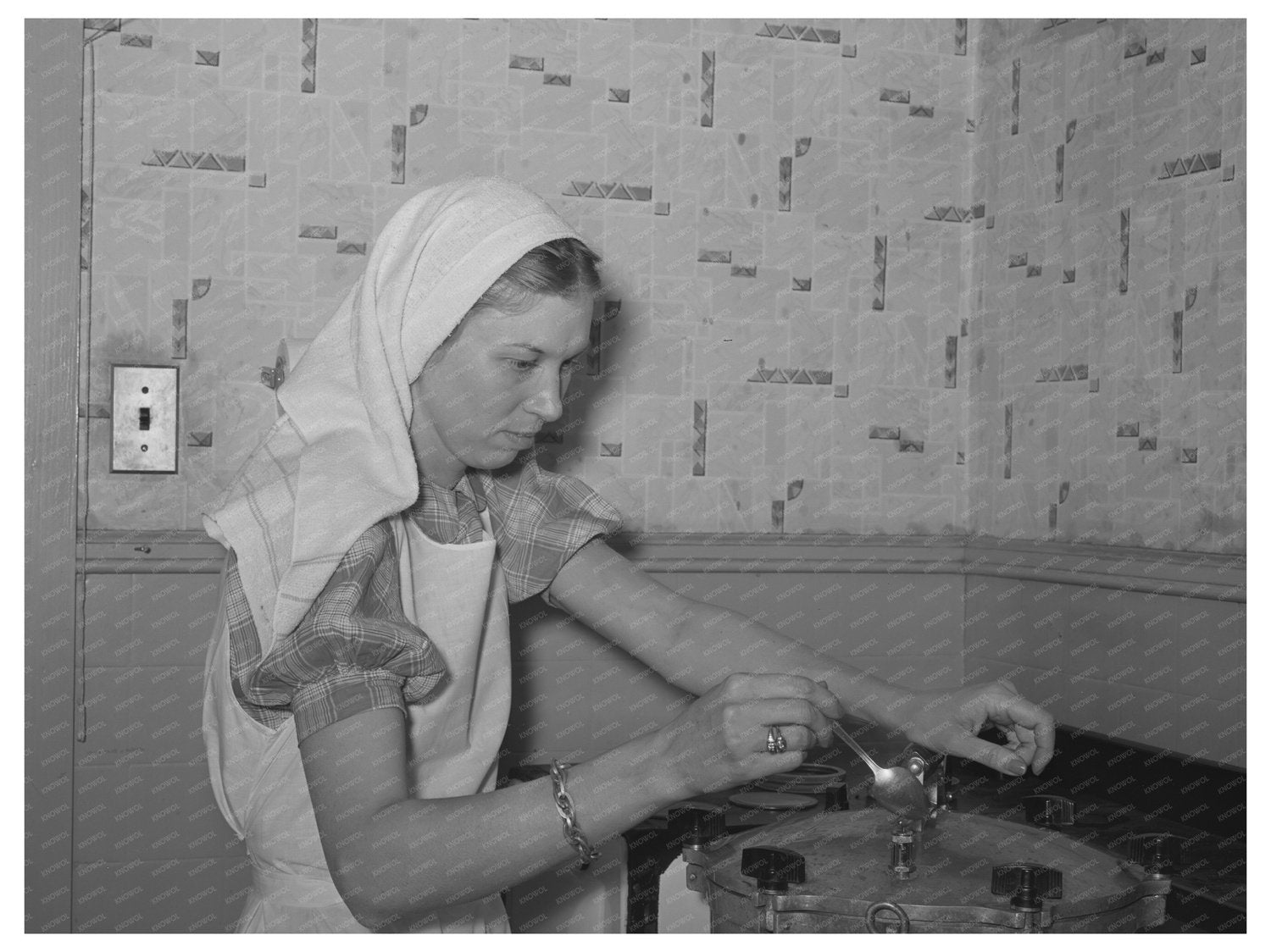 FSA Supervisor Demonstrates Pressure Canning 1940