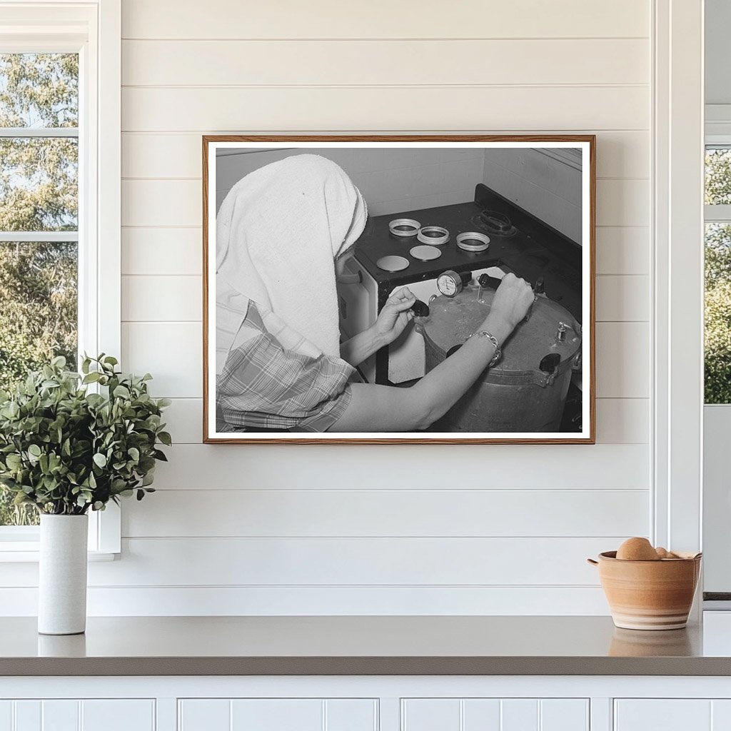 FSA Supervisor Demonstrates Pressure Canning 1944