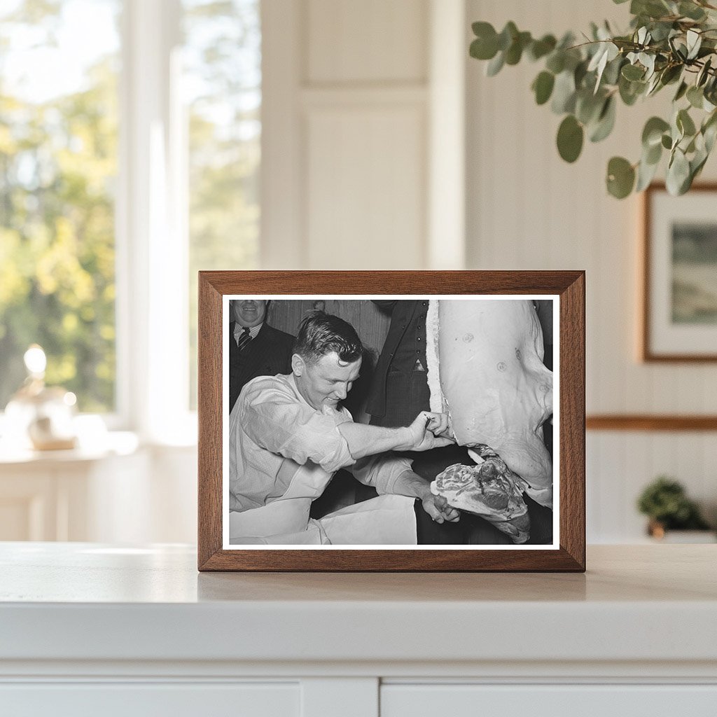 Farm Security Administration Meat Cutting Demonstration 1940