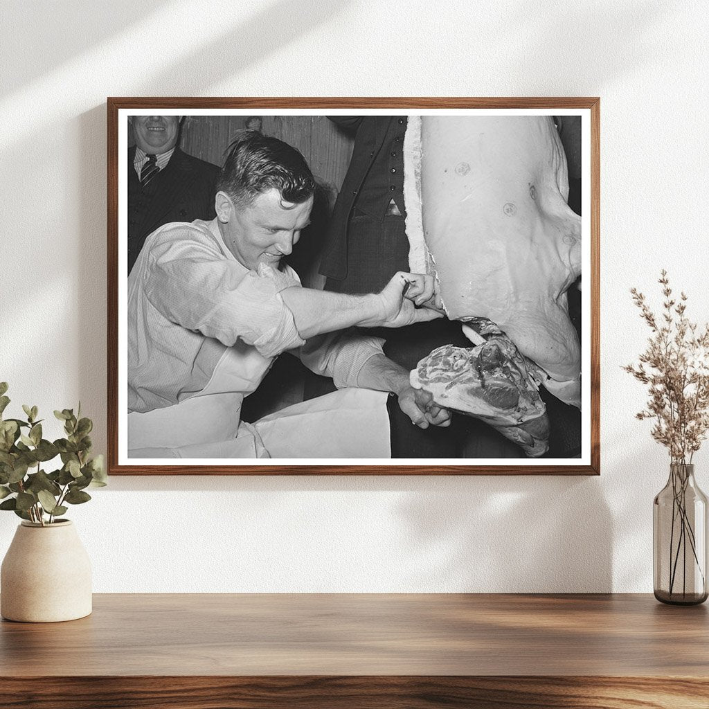 Farm Security Administration Meat Cutting Demonstration 1940