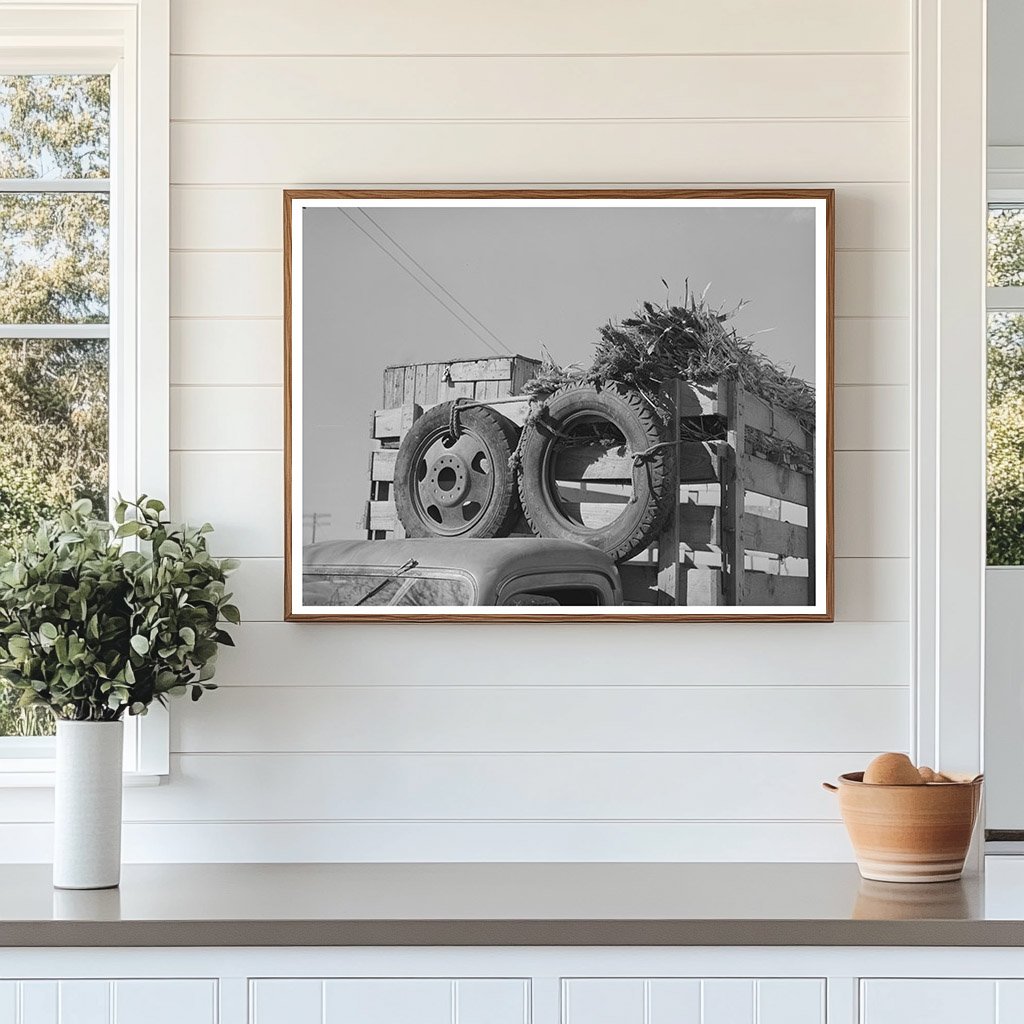 Truck Arriving at San Angelo Fat Stock Show March 1940