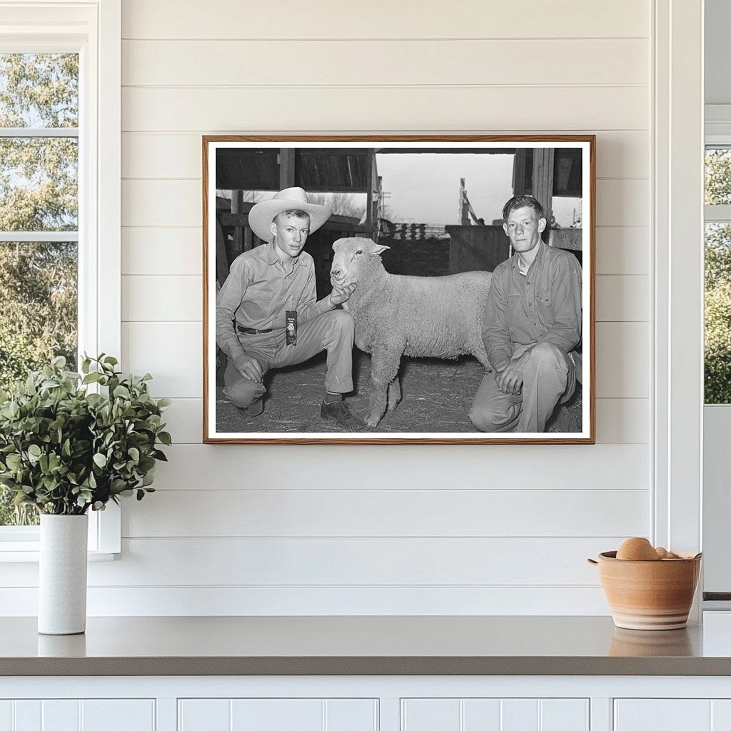 4-H Club Boys Showcase Sheep San Angelo 1940