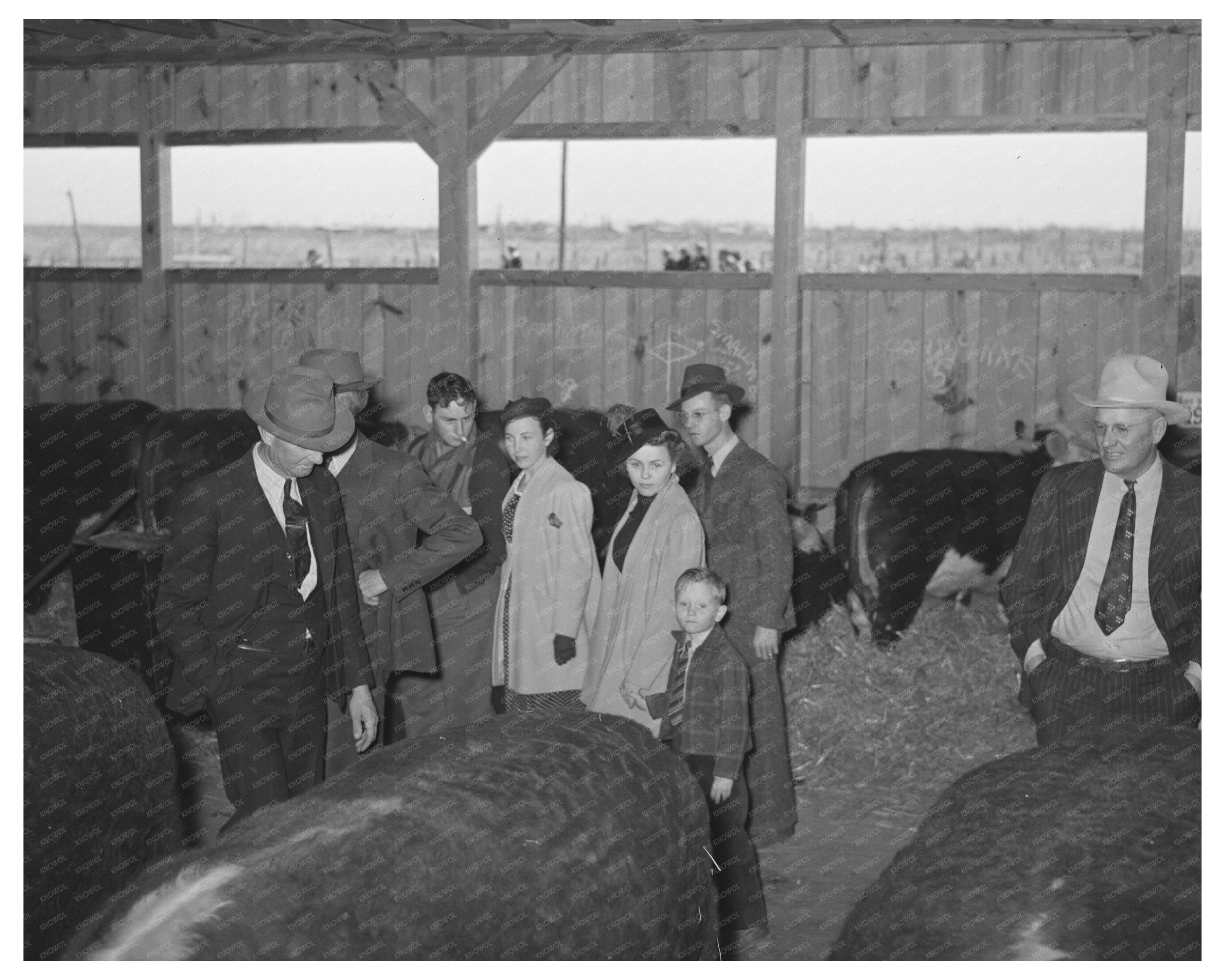 Family at San Angelo Fat Stock Show March 1940
