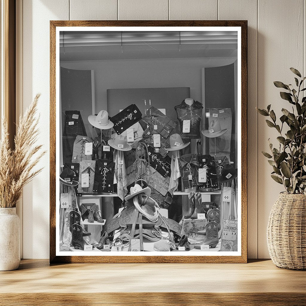 San Angelo Fat Stock Show 1940 Department Store Window