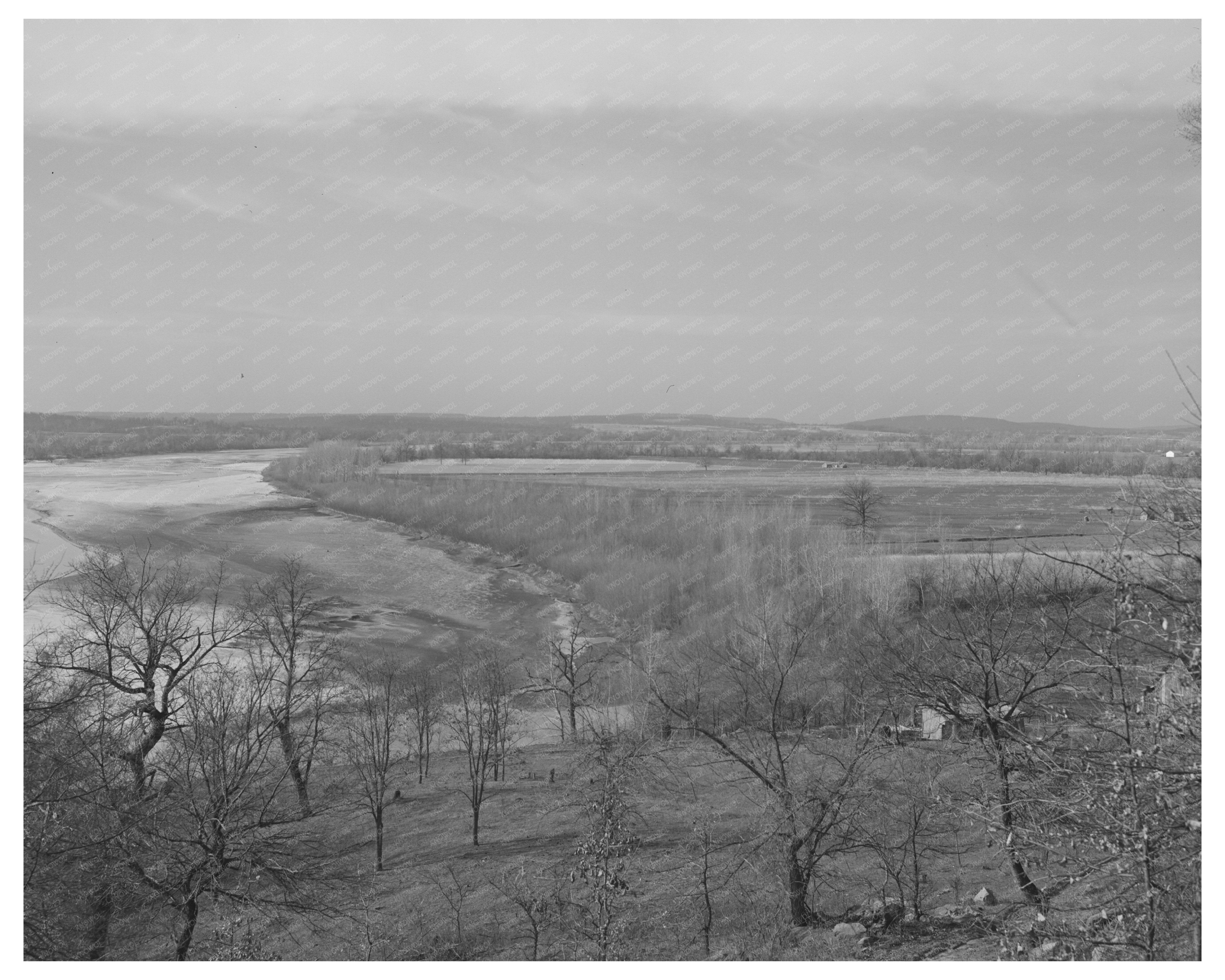 Vintage March 1940 Canadian River McIntosh County Oklahoma