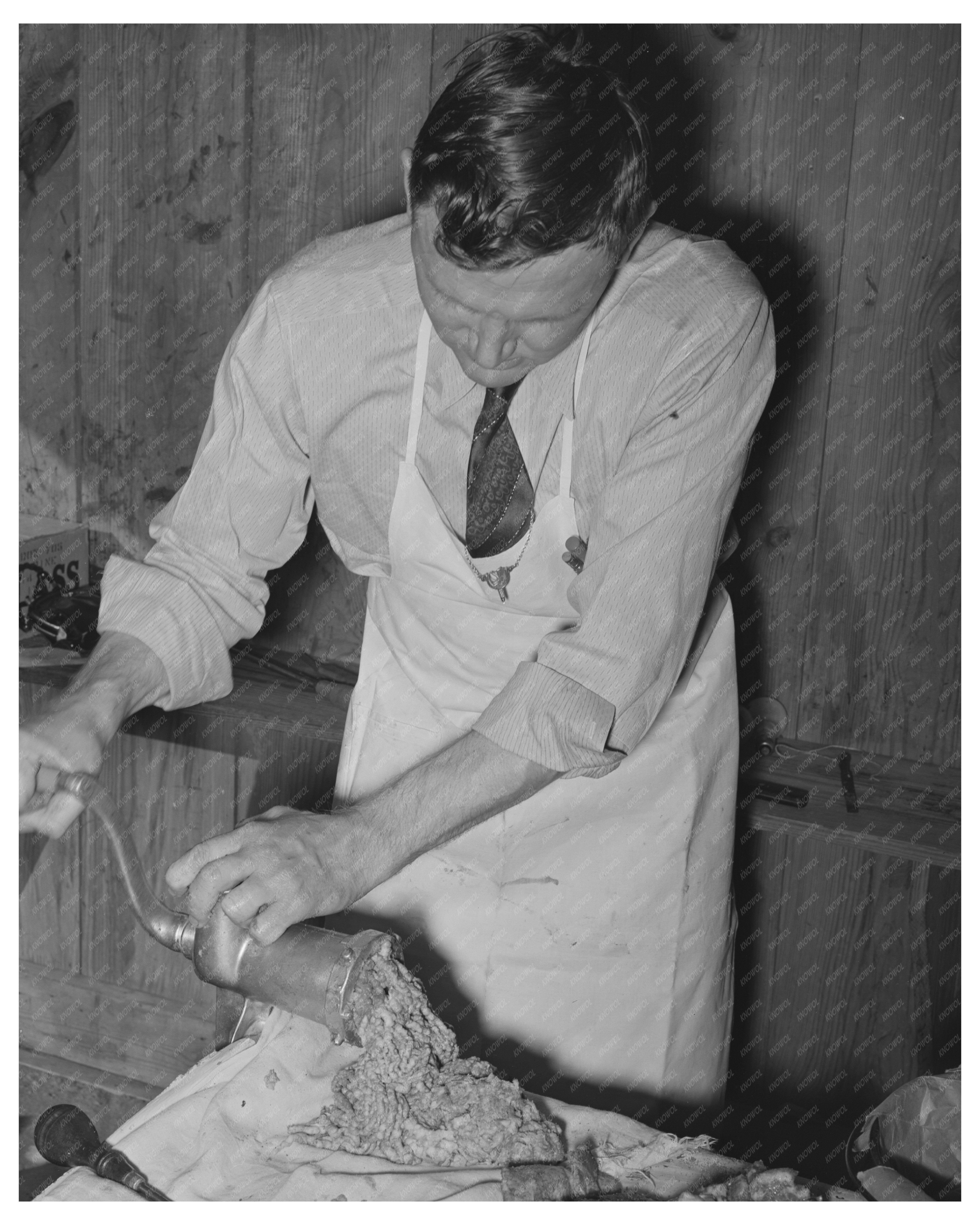 FSA Supervisor Sausage Making Demonstration San Angelo 1940