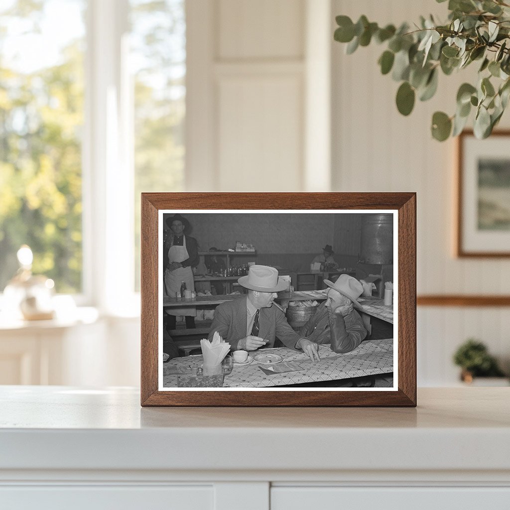 Cattlemen Socializing at San Angelo Fat Stock Show 1940