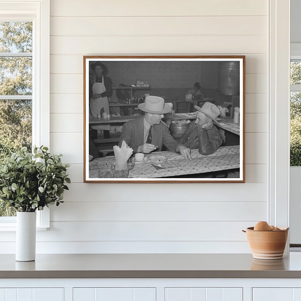 Cattlemen Socializing at San Angelo Fat Stock Show 1940