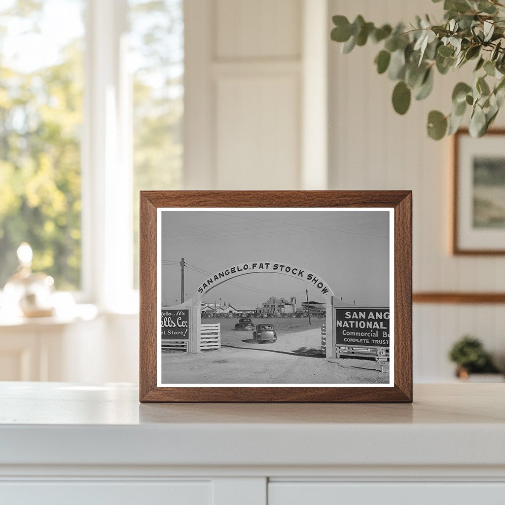 San Angelo Fat Stock Show Entrance Gate March 1940