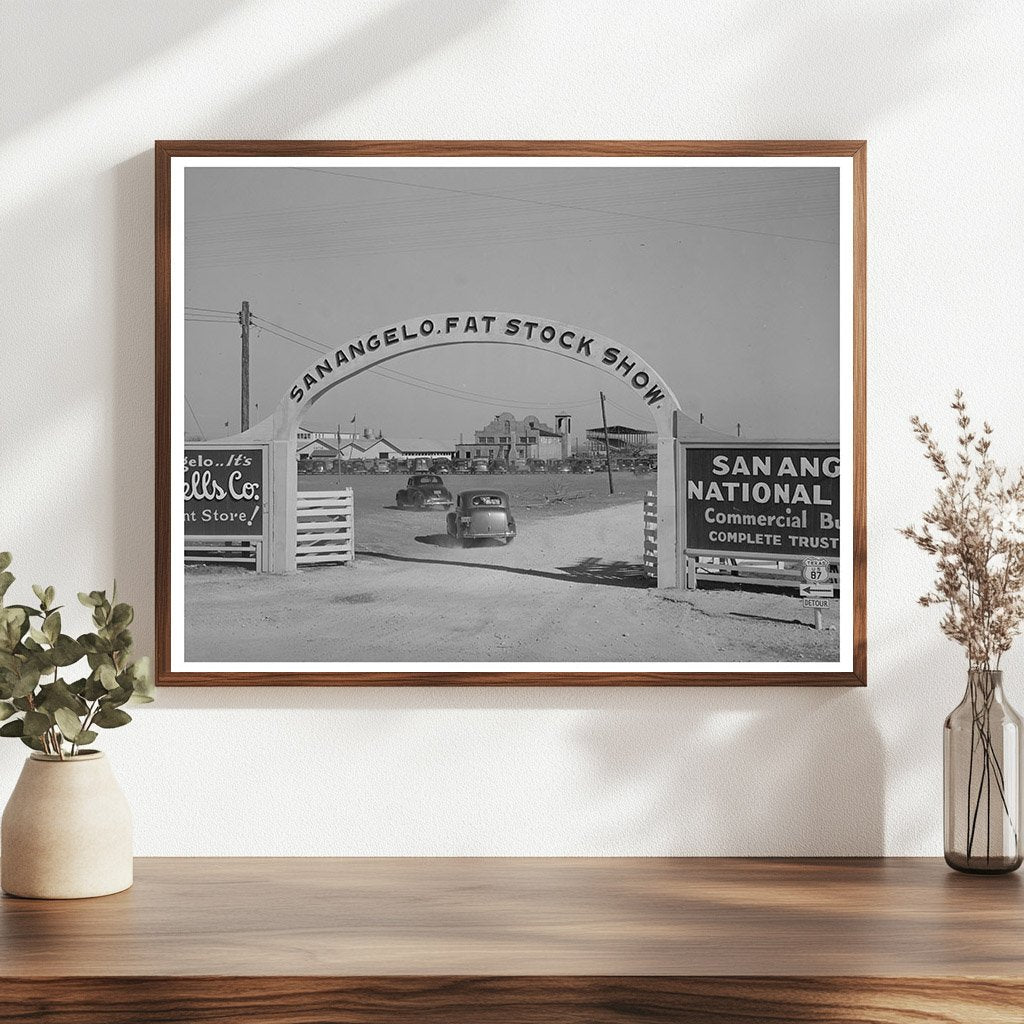 San Angelo Fat Stock Show Entrance Gate March 1940