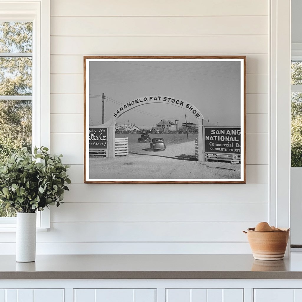 San Angelo Fat Stock Show Entrance Gate March 1940