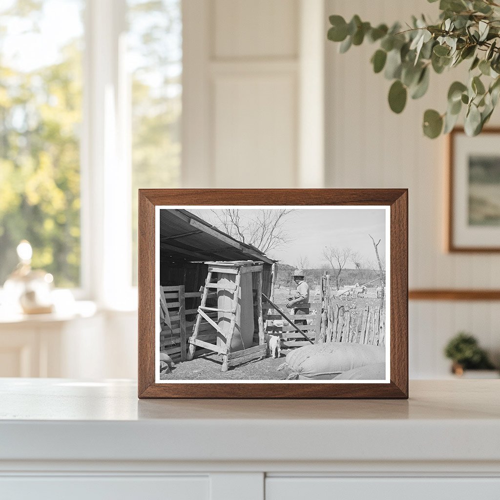 Goat Shearing Pen in Kimble County Texas March 1940