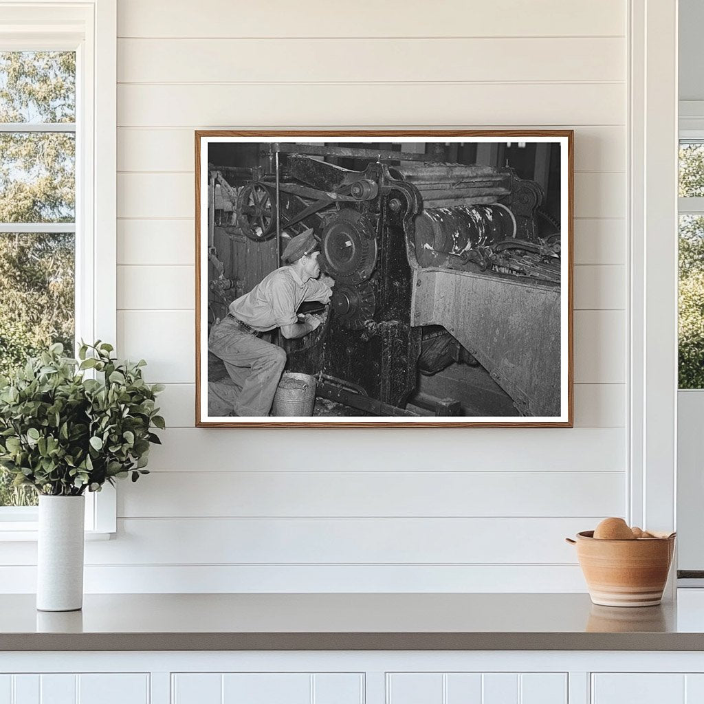 Wool Scouring Machine Cleaning in San Marcos Texas 1940