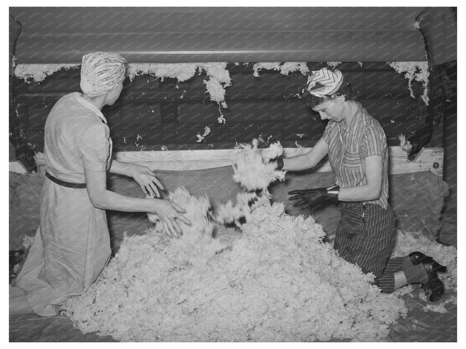 Wool Processing Workers at San Marcos Plant March 1940