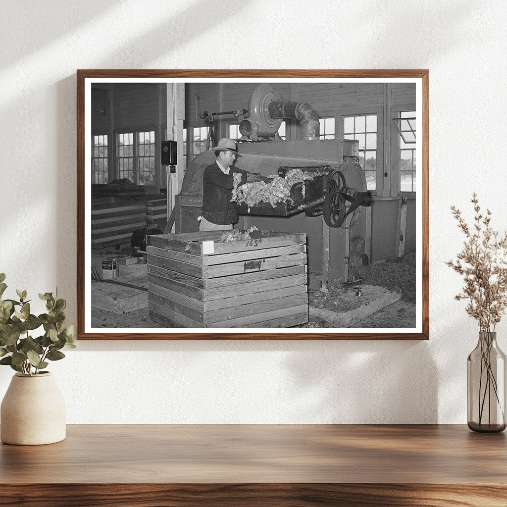 Wool Scouring Plant Worker in San Marcos Texas 1940