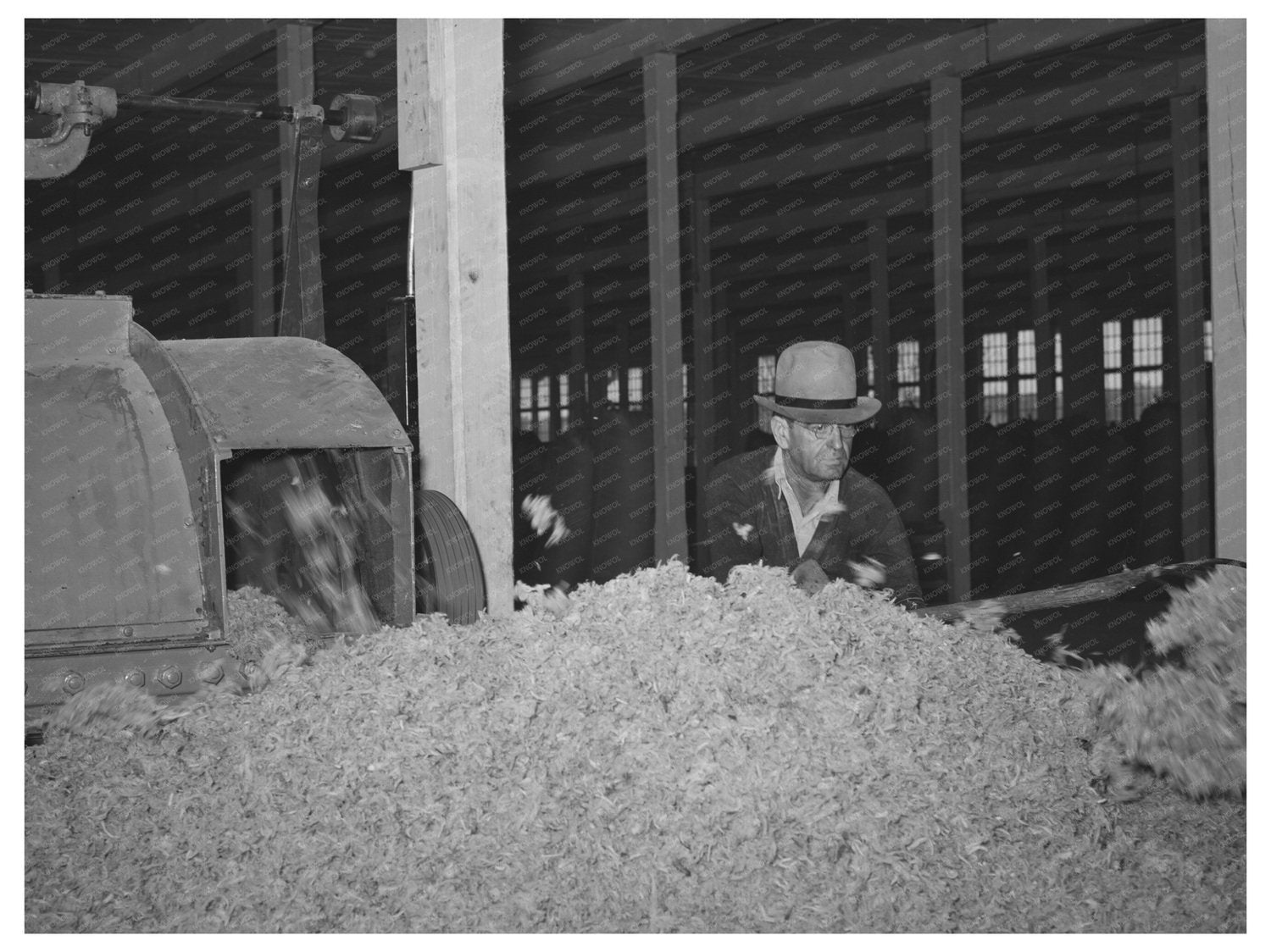 Raw Wool Cleaning at San Marcos Wool Scouring Plant 1940