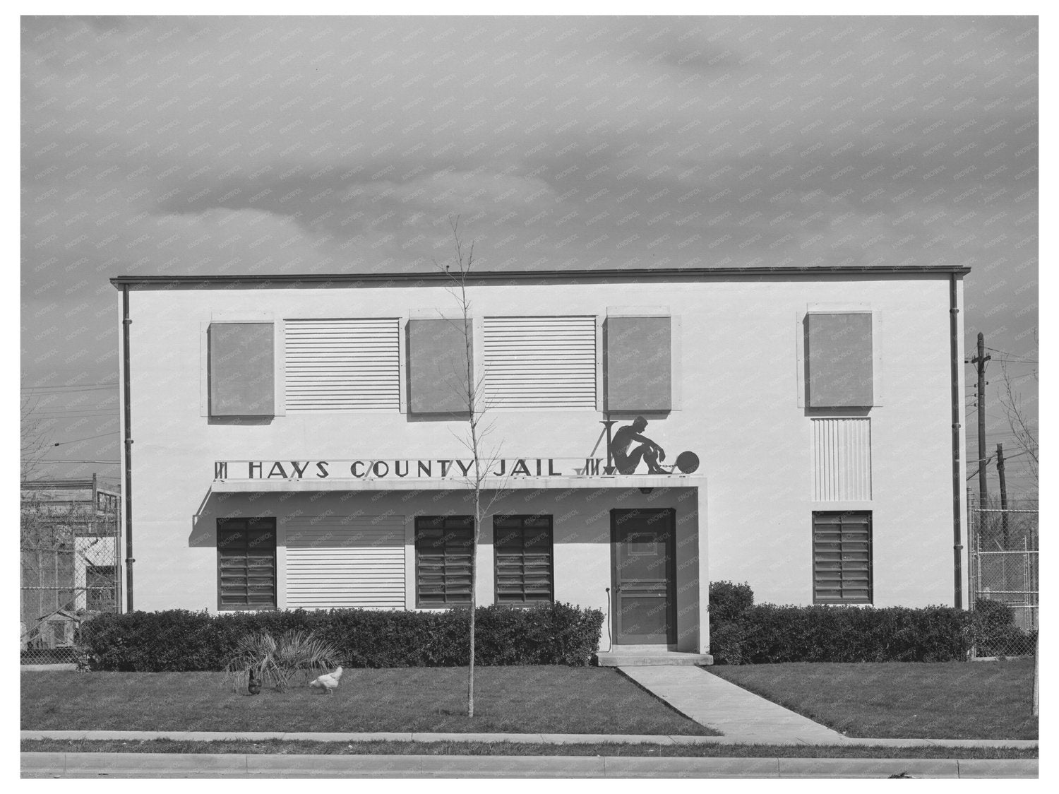 Hays County Jail San Marcos Texas March 1940 Image