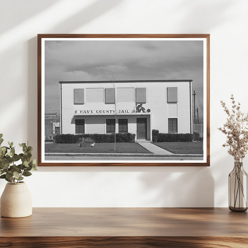 Hays County Jail San Marcos Texas March 1940 Image