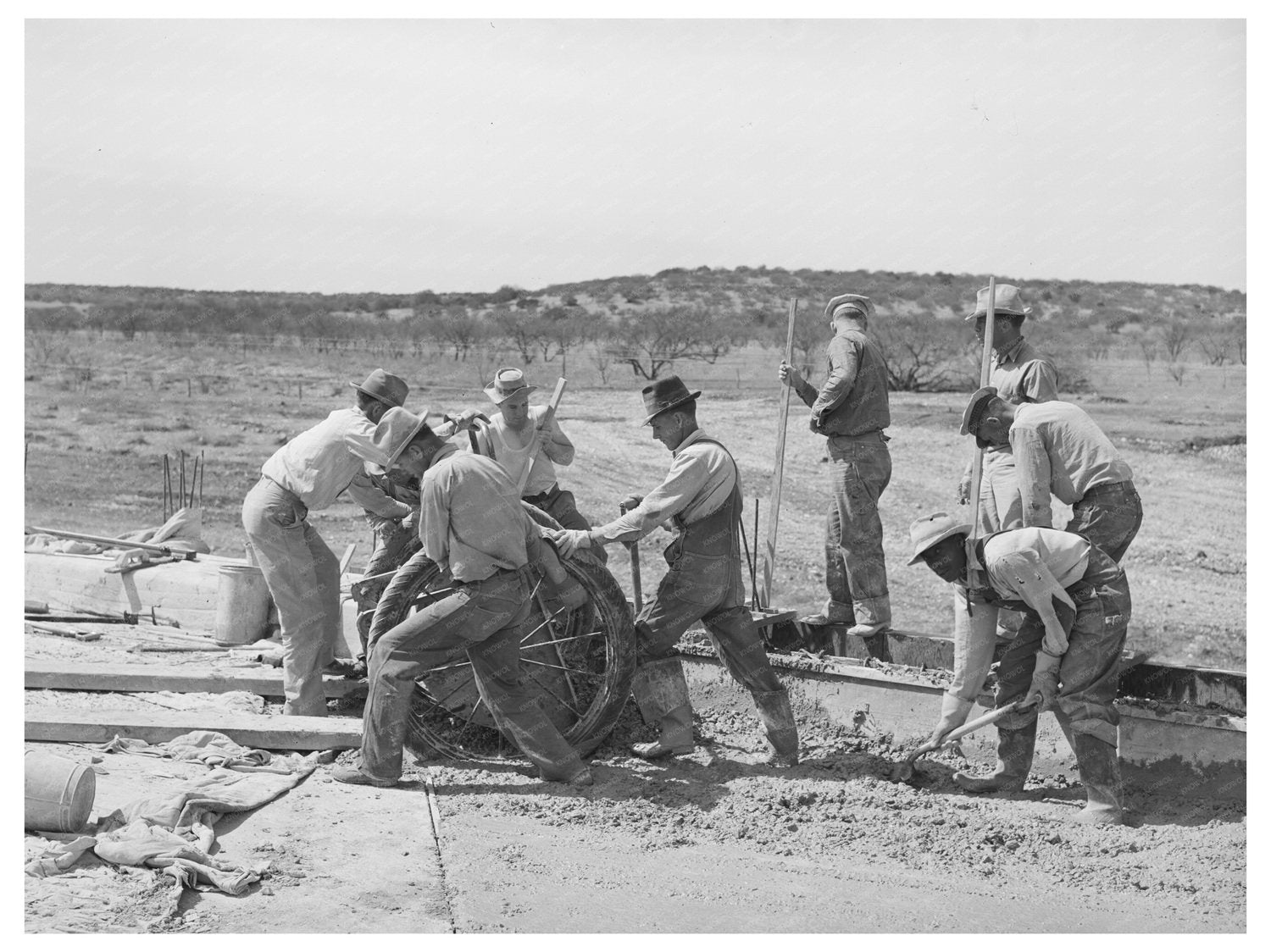 Menard County Texas Road Workers March 1940