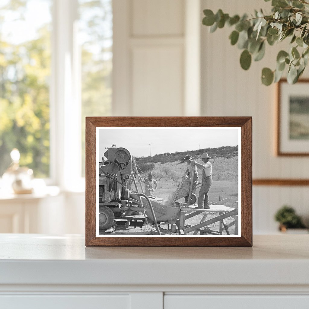 Road Workers Pouring Gravel in Texas March 1940