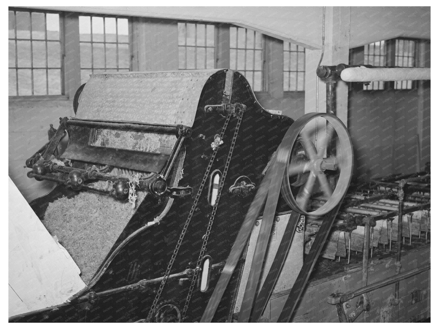 Mohair Processing in Scouring Tubs San Marcos Texas 1940