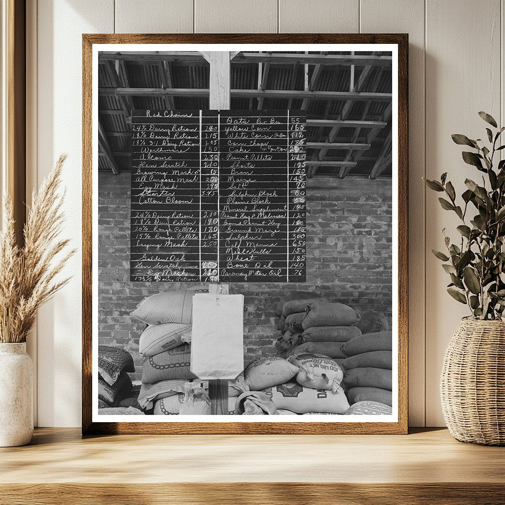 Kimble County Wool and Mohair Company Price List 1940