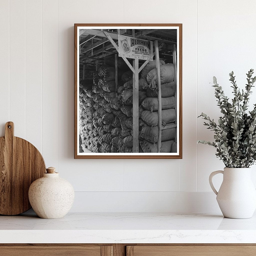 Wool and Mohair Storage at Kimble County Warehouse 1940