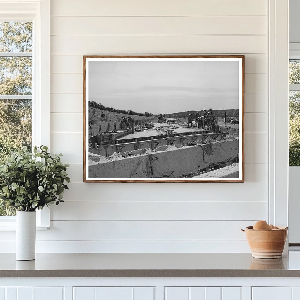 Menard County Texas Bridge Construction March 1940