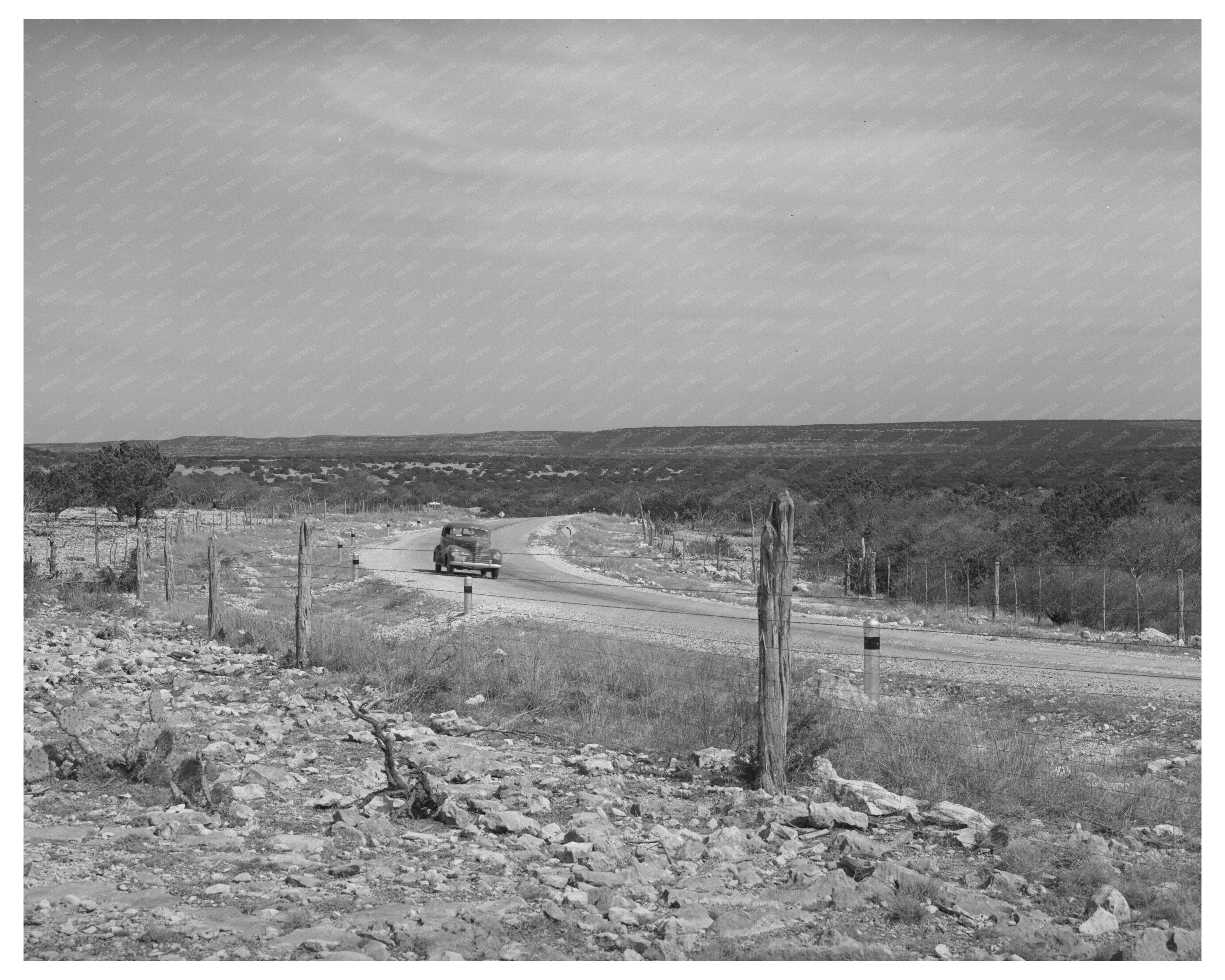 Kimble County Texas Landscape March 1940