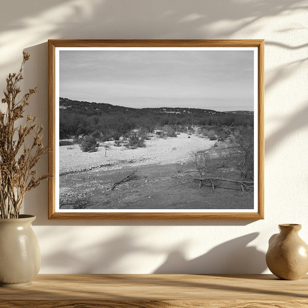 Dry Creek Bed Kimble County Texas March 1940 Image