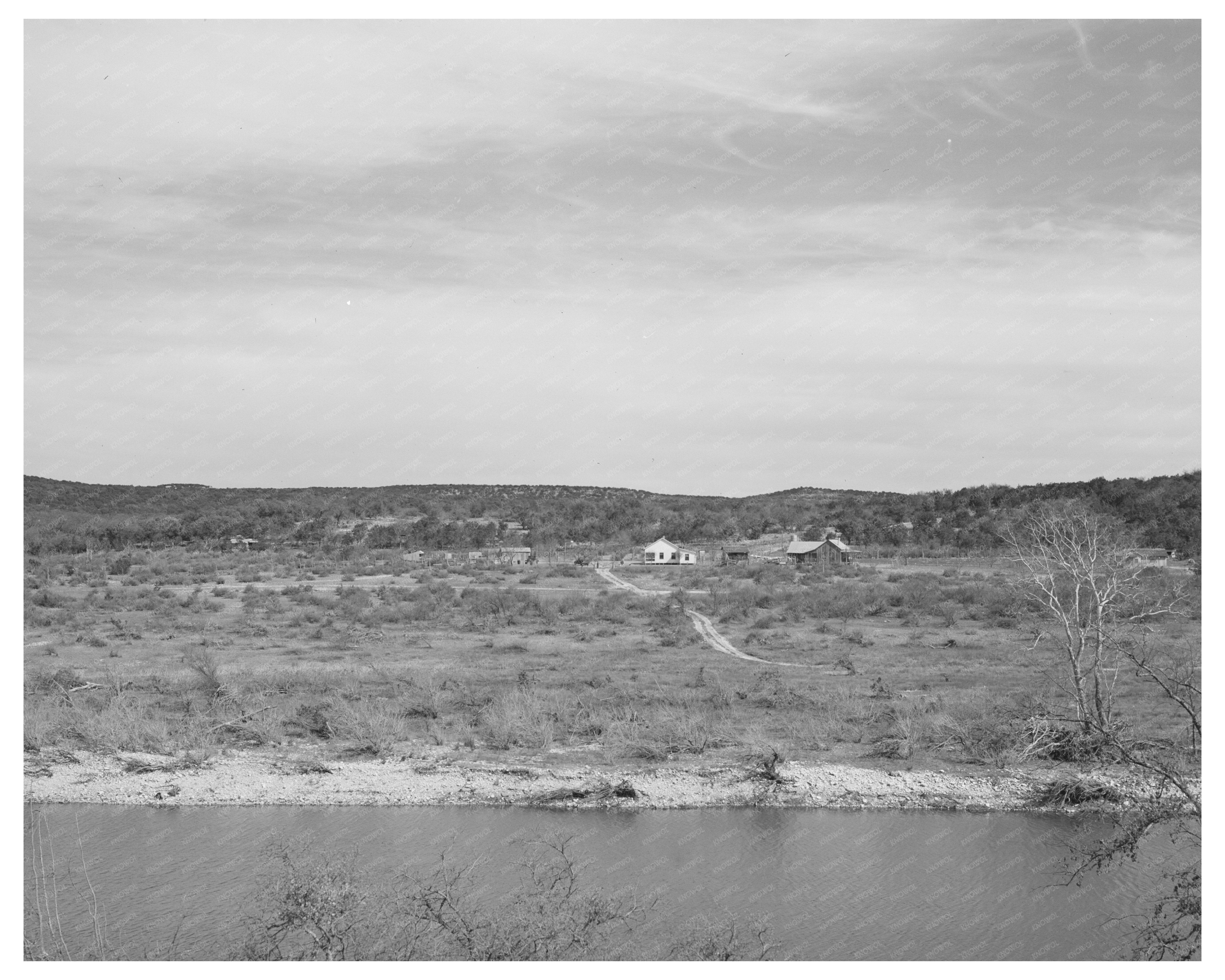Sheep and Goat Ranch Kimble County Texas March 1940