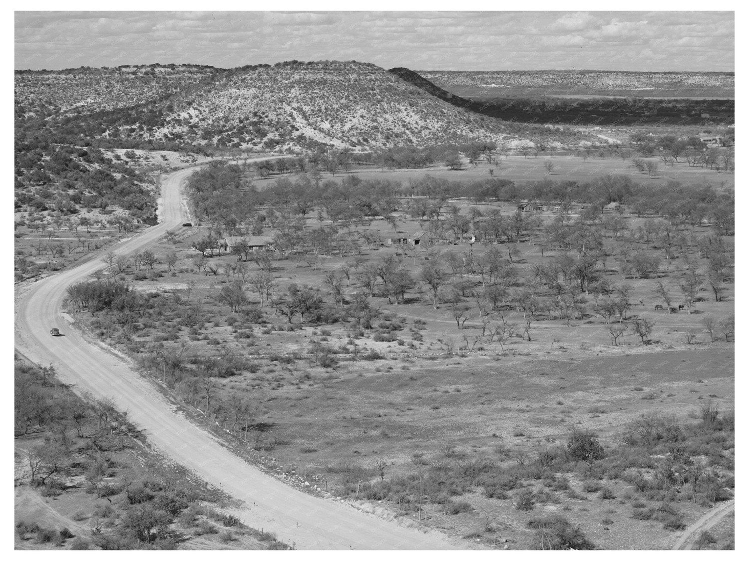 Kimble County Texas Landscape for Livestock March 1940