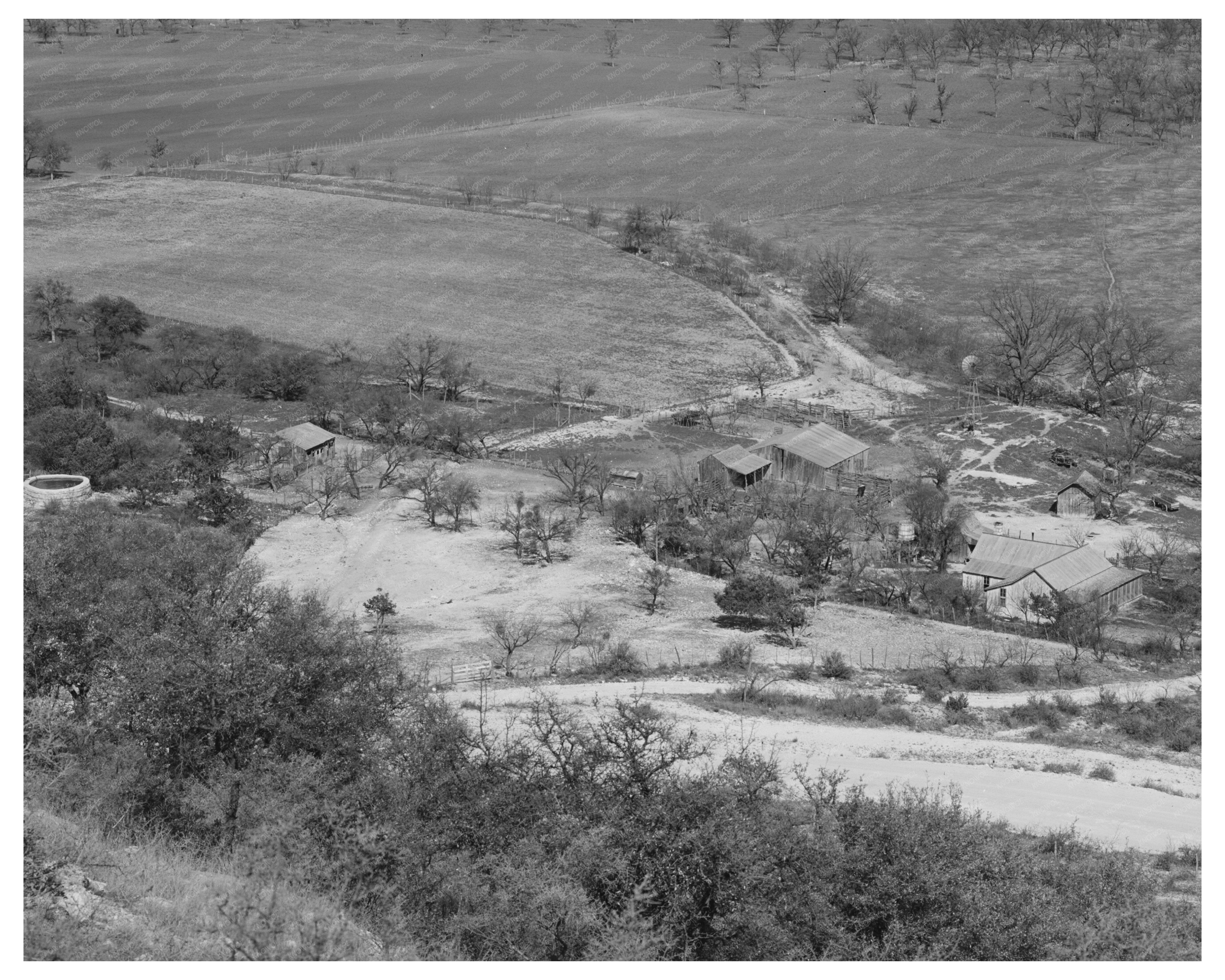 Sheep and Goat Ranch in Kimble County Texas March 1940