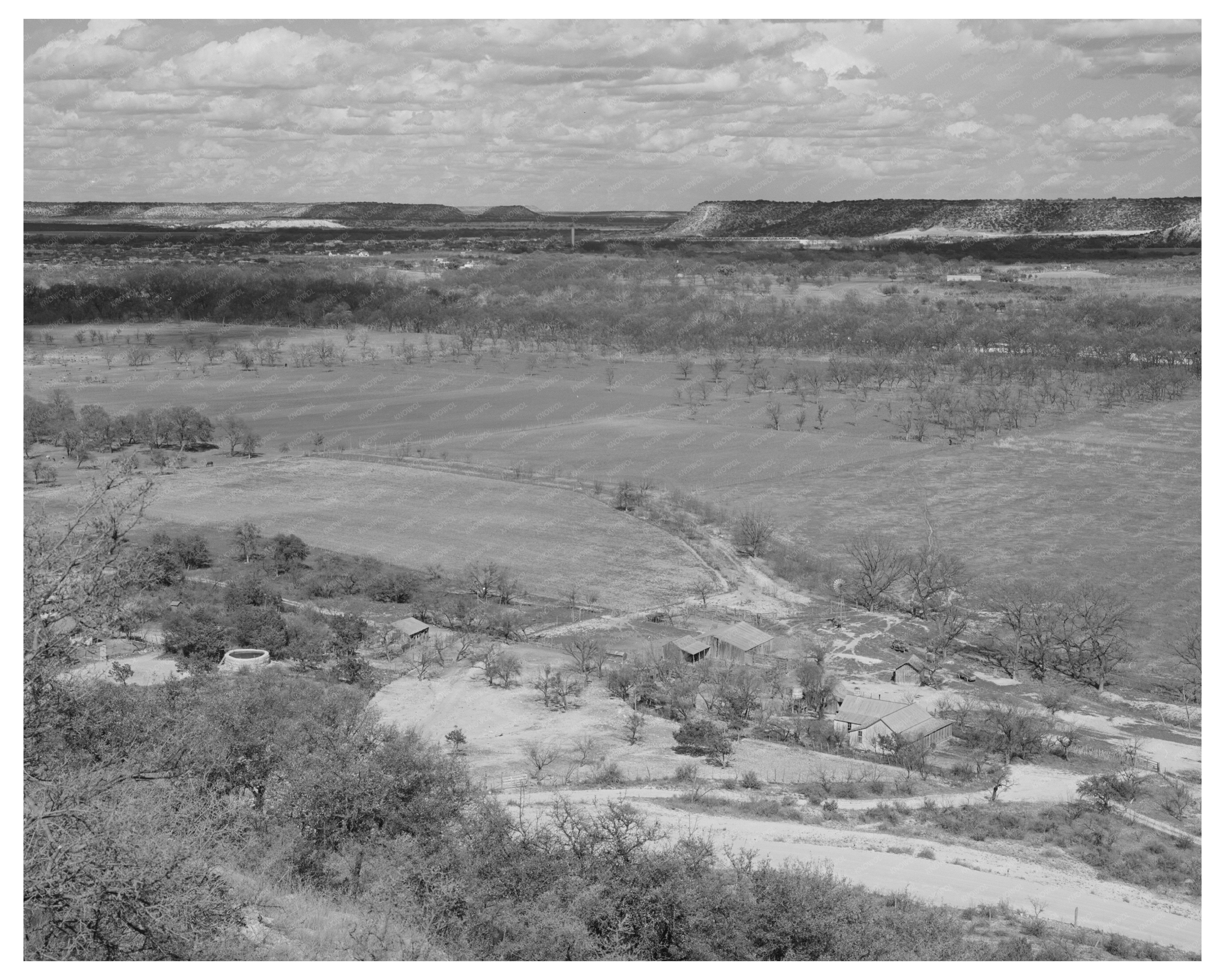 Sheep and Goat Ranch in Kimble County Texas 1940