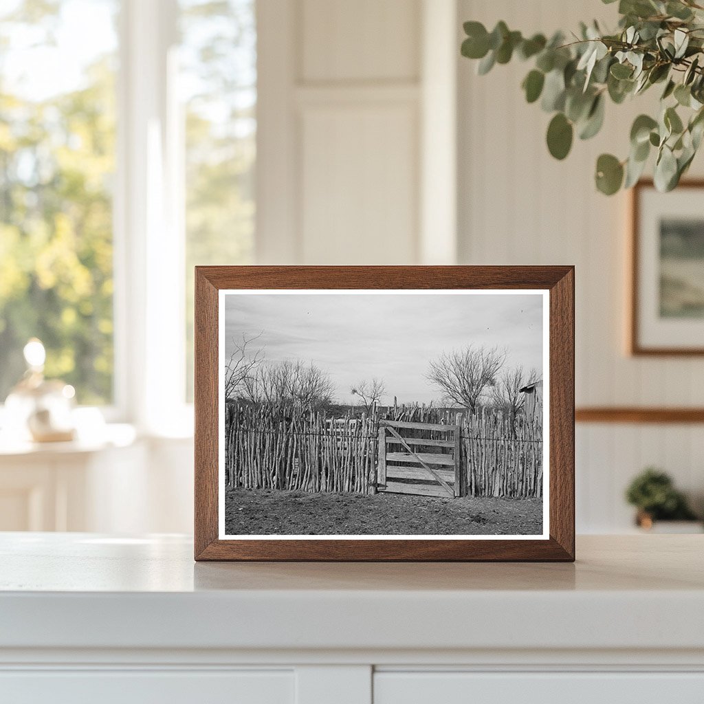Cedar Post Fence Ranch Kimble County Texas March 1940
