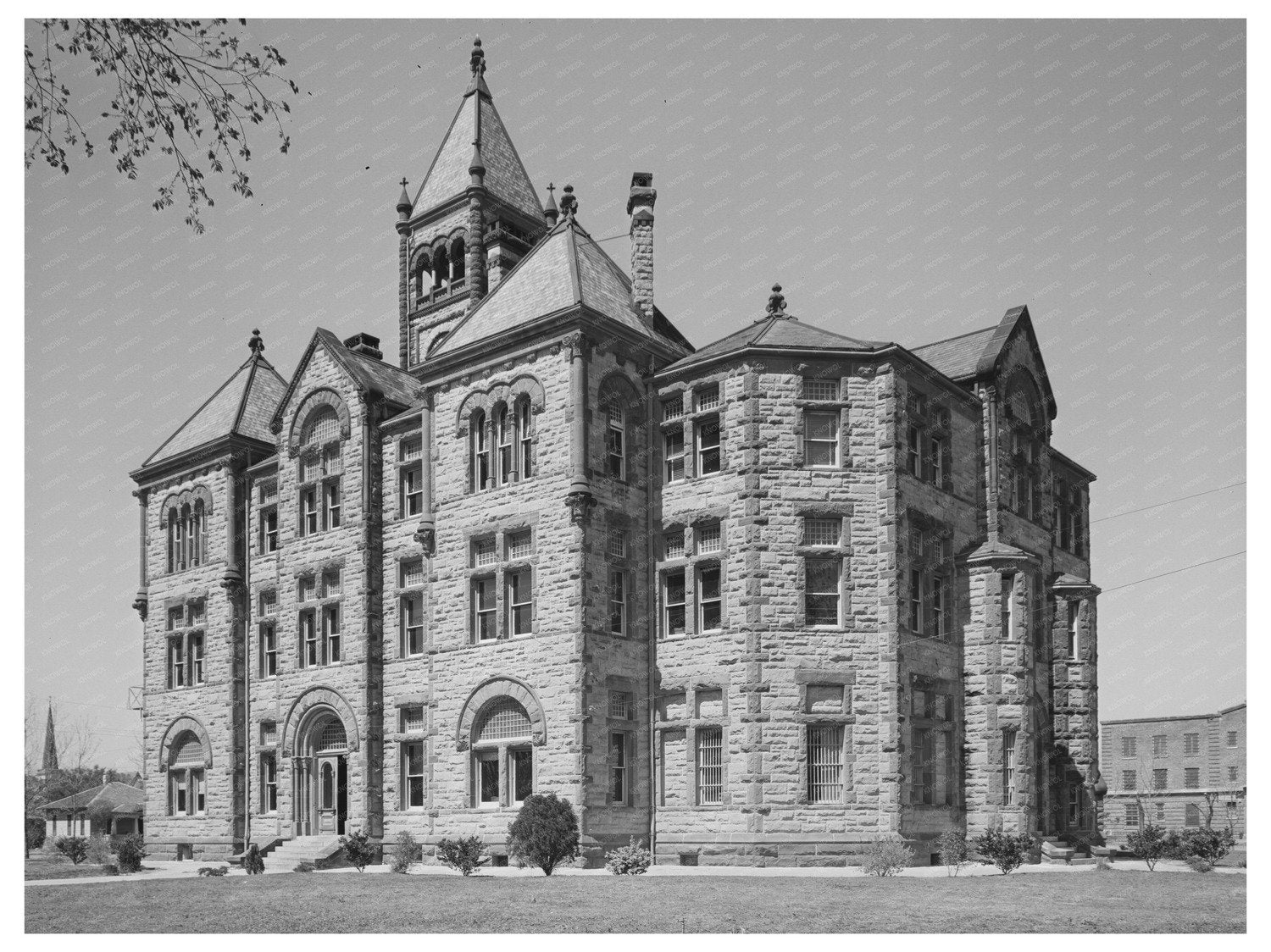 Cuero Texas Courthouse March 1940 Vintage Photograph