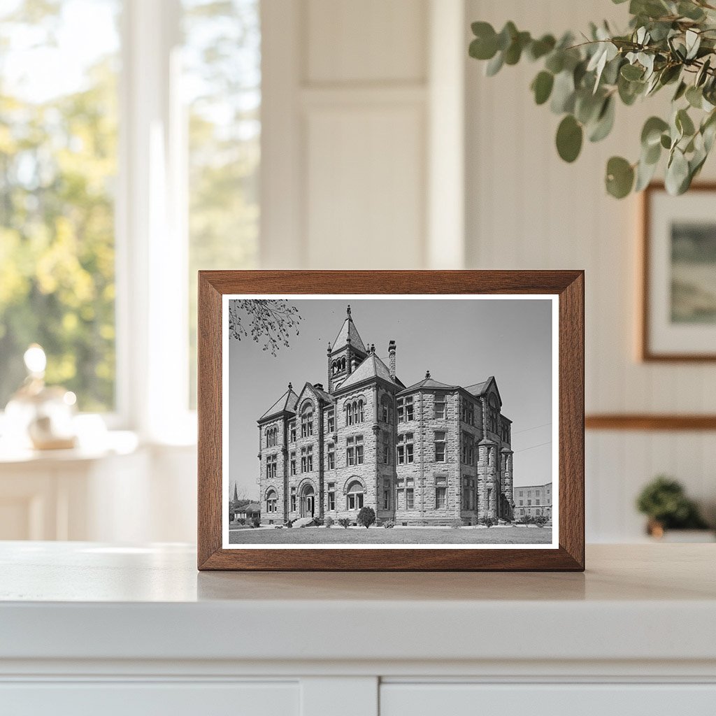 Cuero Texas Courthouse March 1940 Vintage Photograph