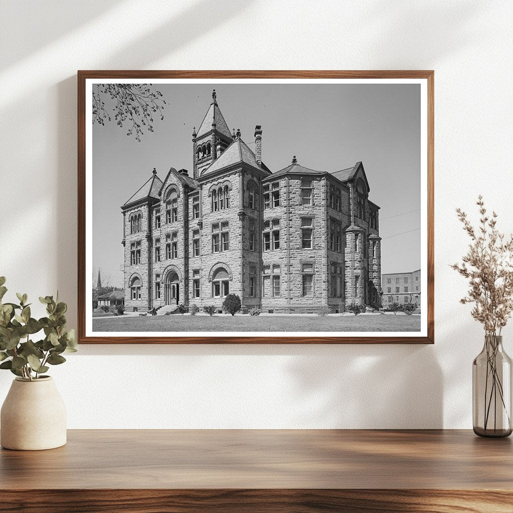 Cuero Texas Courthouse March 1940 Vintage Photograph