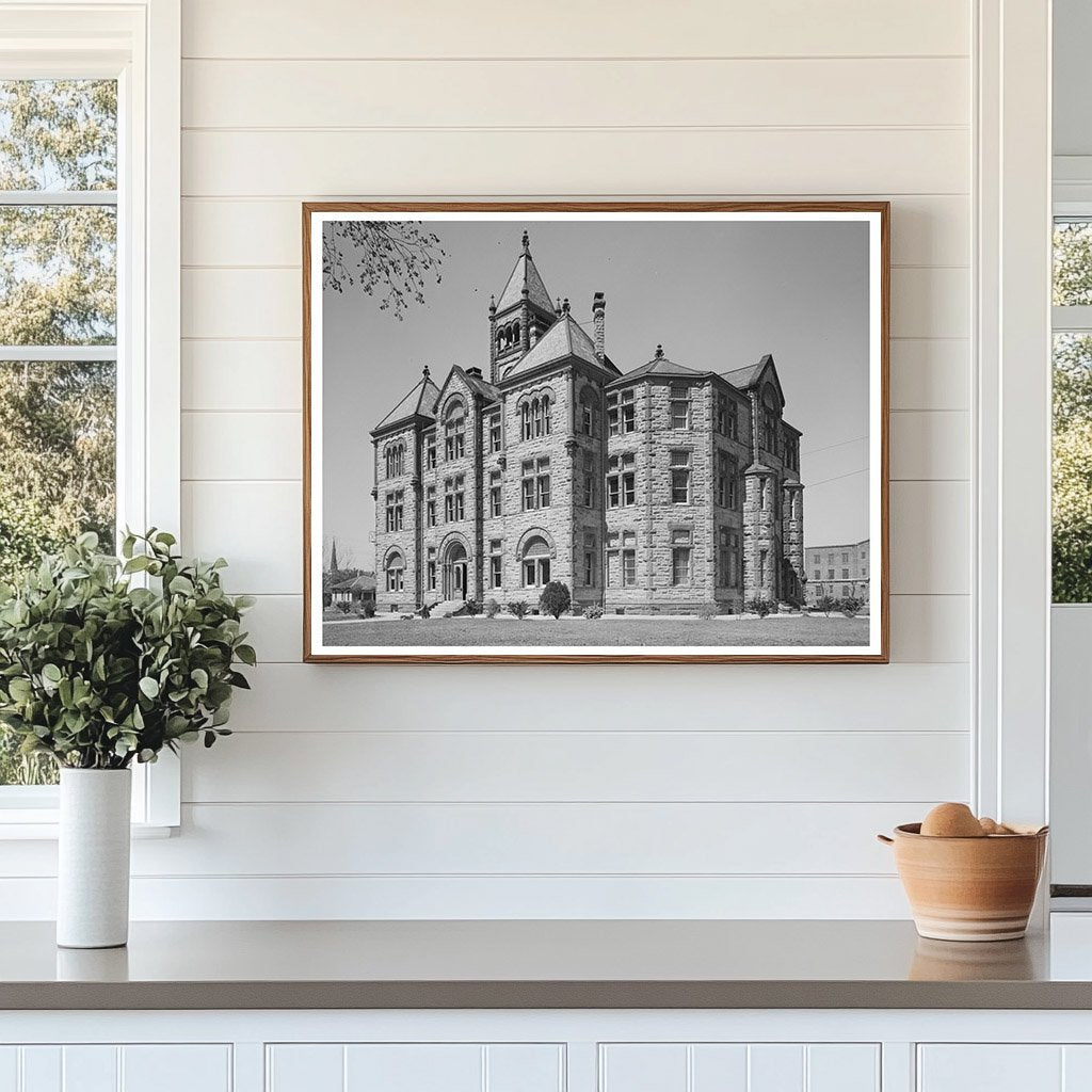 Cuero Texas Courthouse March 1940 Vintage Photograph