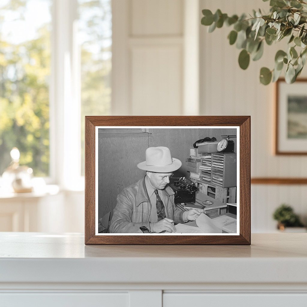 Camp Manager at Migratory Labor Camp Sinton Texas 1940