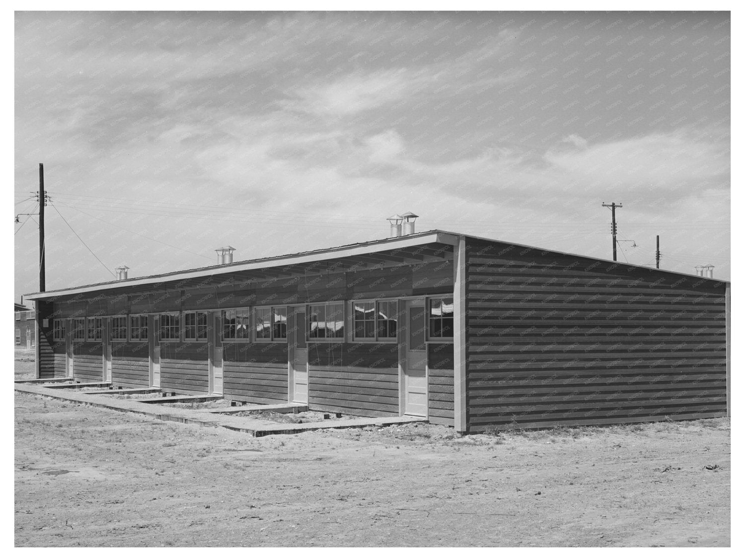 1940 Row Shelter for Migratory Workers in Sinton Texas